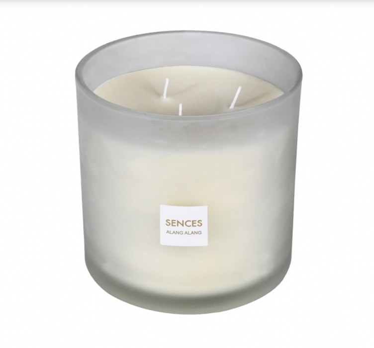 Large White 3 Wick Candle