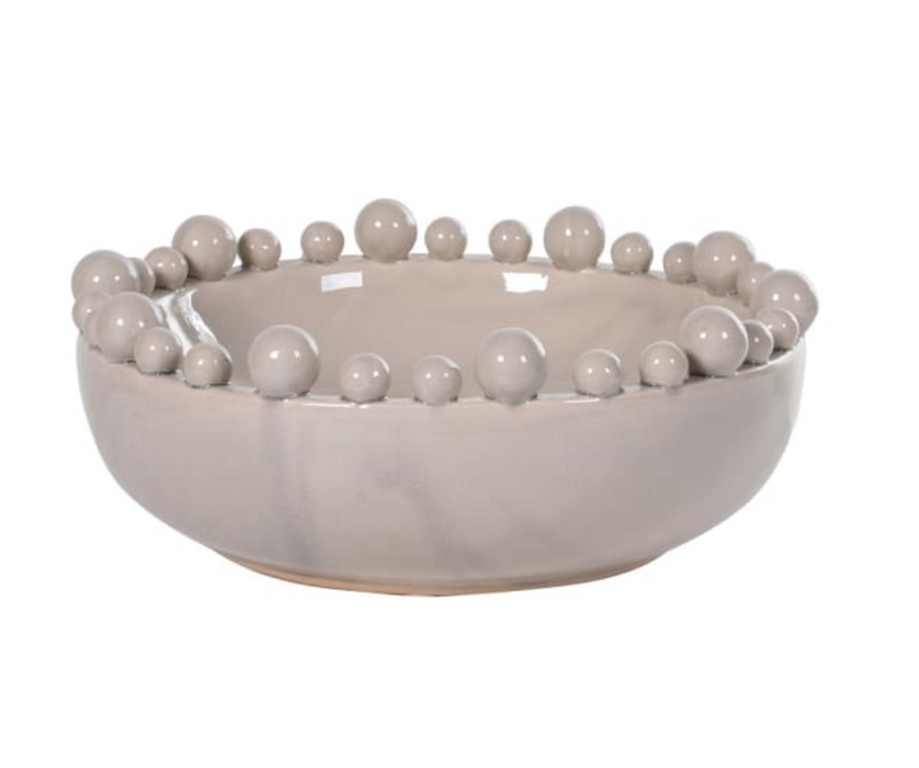 Cream Bobble Bowl