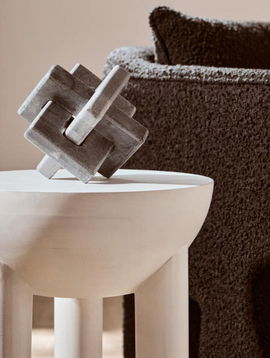 Nason Grey Marble Knot Sculpture