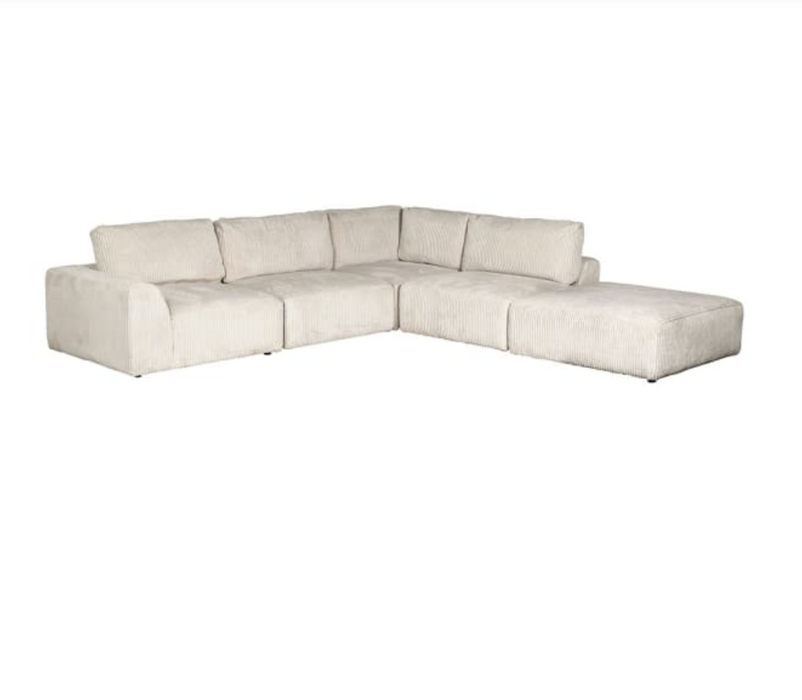 Nomad Cream Corduroy Sectional Sofa