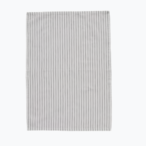 Olivia Pinstriped Linen Kitchen Towel