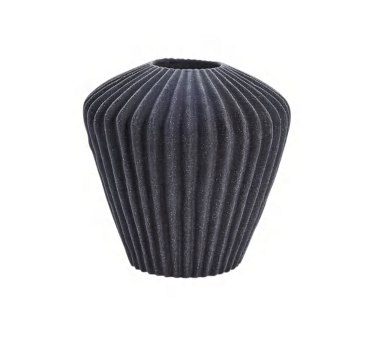 Susia Round Grey Vase