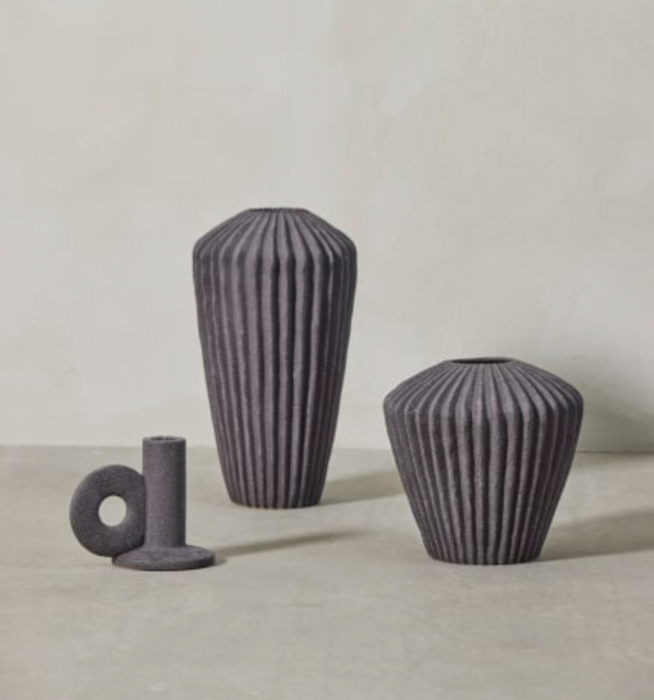 Susia Round Grey Vase