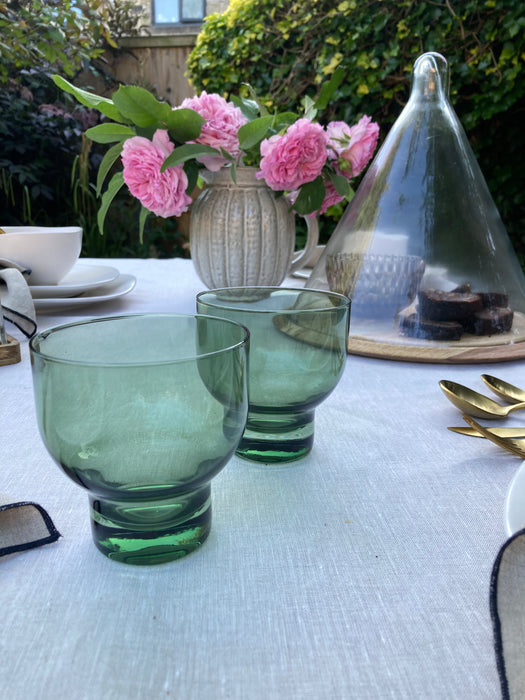 Green Tumbler Glass
