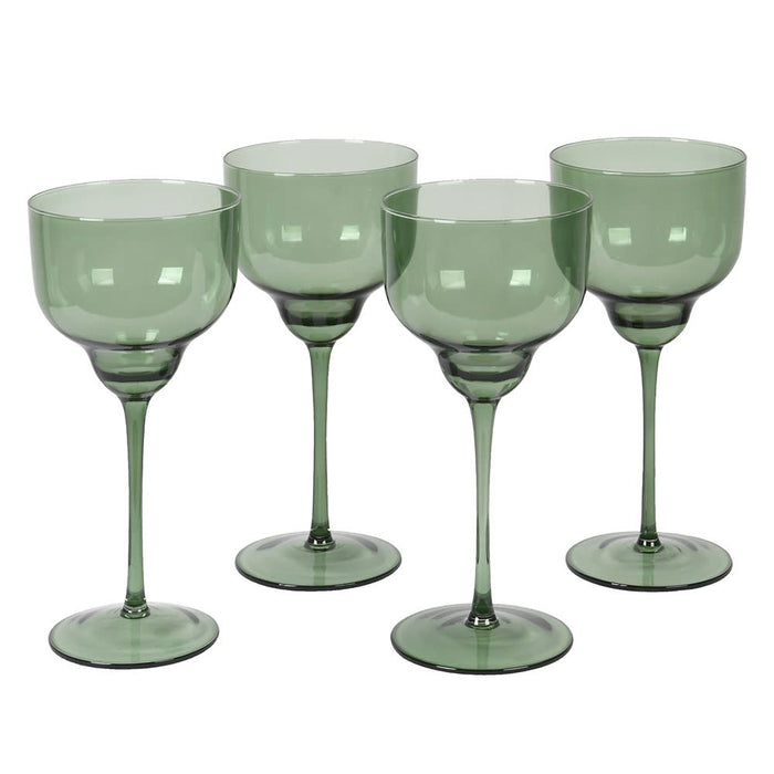 Green Wine Glasses