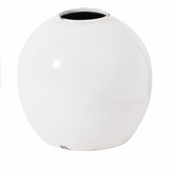White Glazed Vase