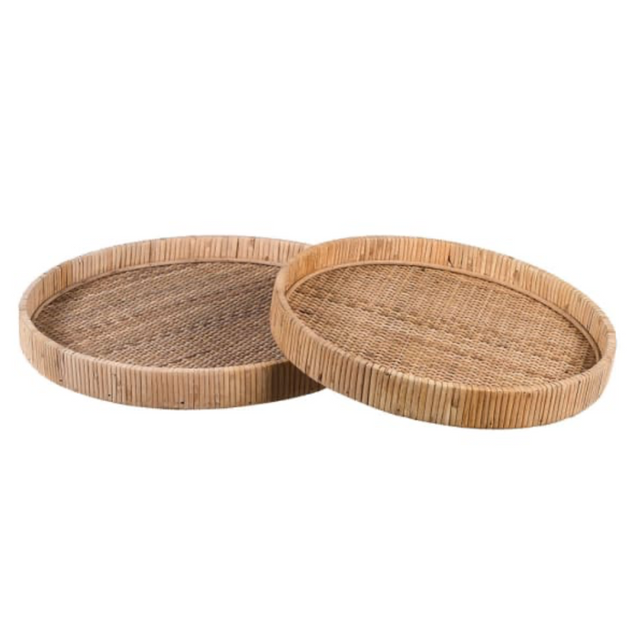 Circular Rattan Trays