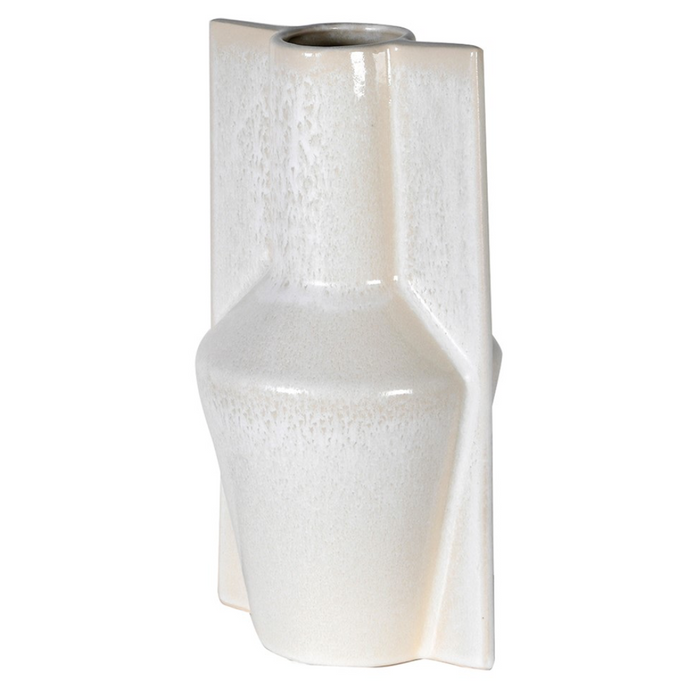 Cool Toned Fluted Vase