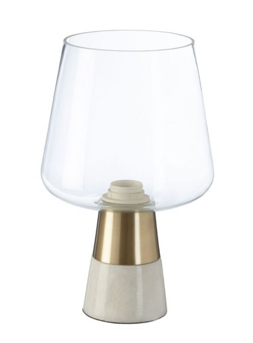 Gold and Glass Table Lamp
