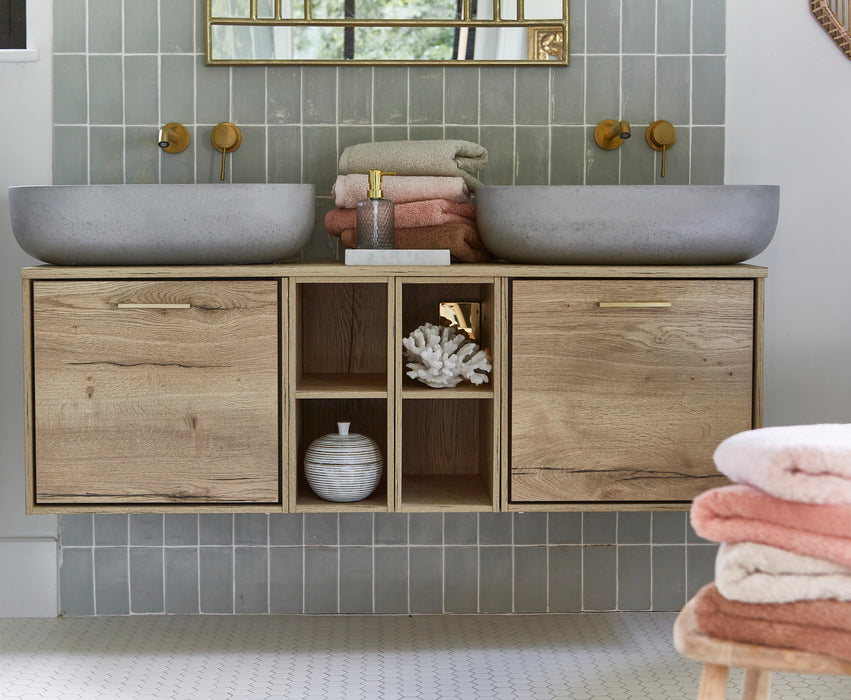 White Washed Circular Jar