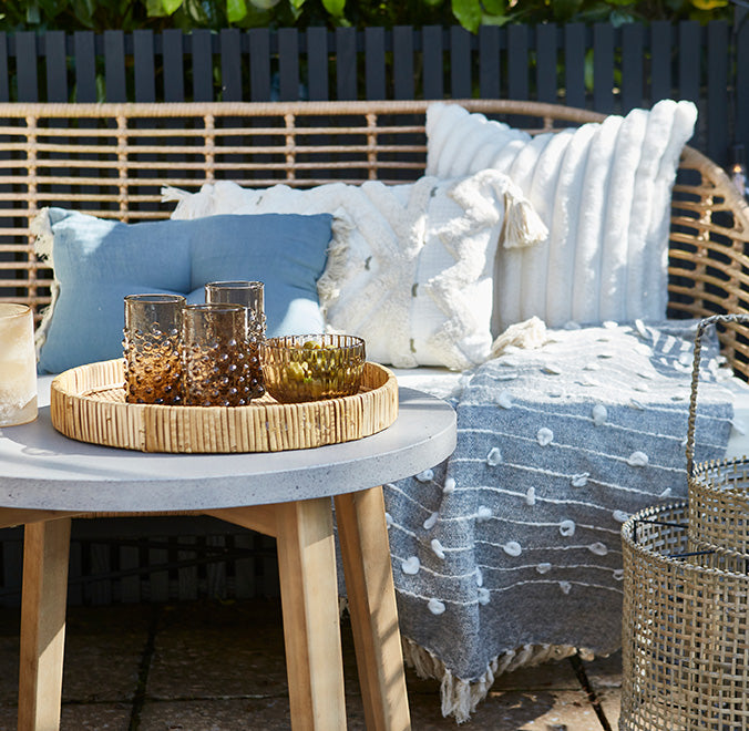 Circular Rattan Trays