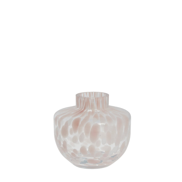 Marbled Rose Glass Vases