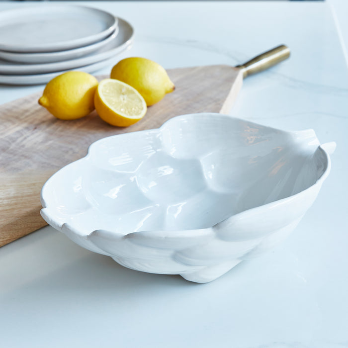 White Artichoke Bowl