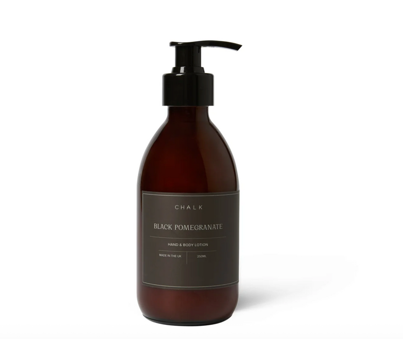 Amber Glass Hand & Body Lotion | Black Pomegranate | 250ml