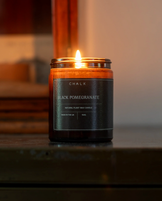 Amber Jar Candle | Black Pomegranate
