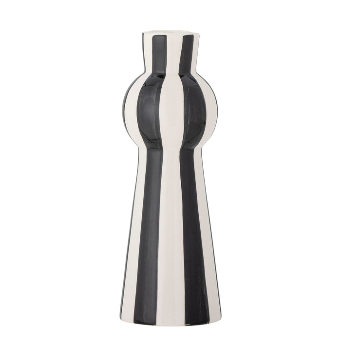 Eja Tall Black And White Candle Holder