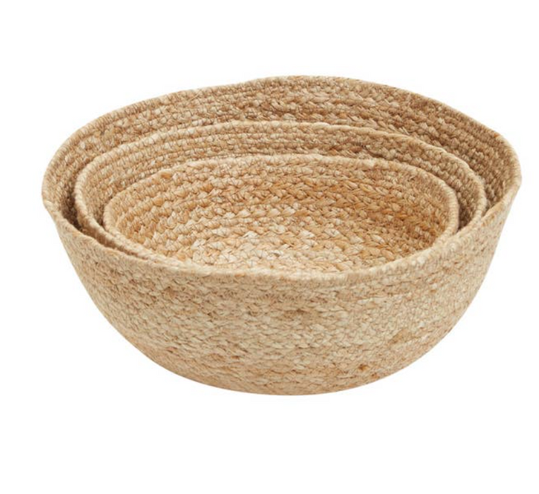 Lidi Set Of Three Jute Baskets