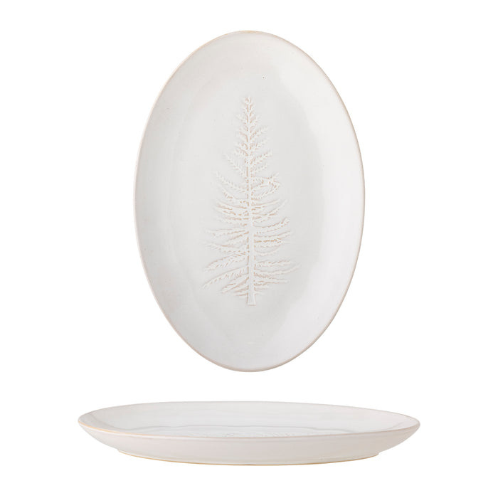 Winter Oval Serving Plate