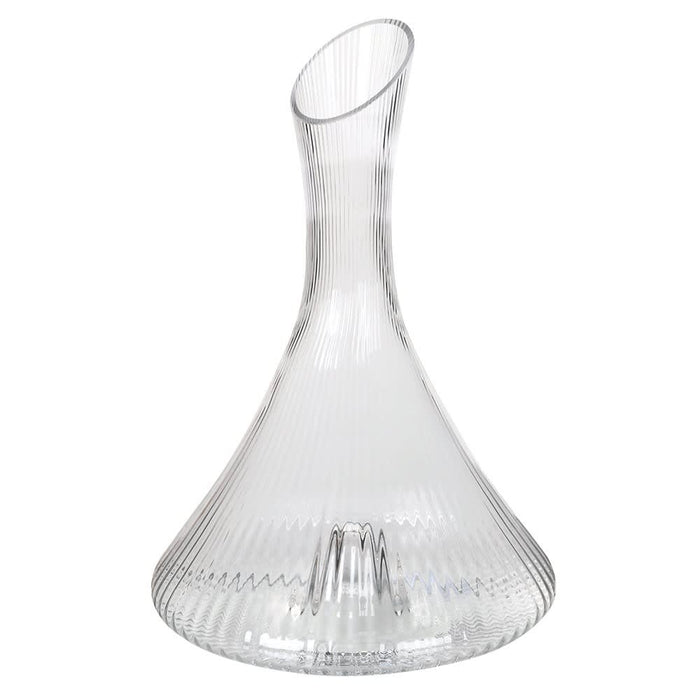 Ribbed Glass Decanter