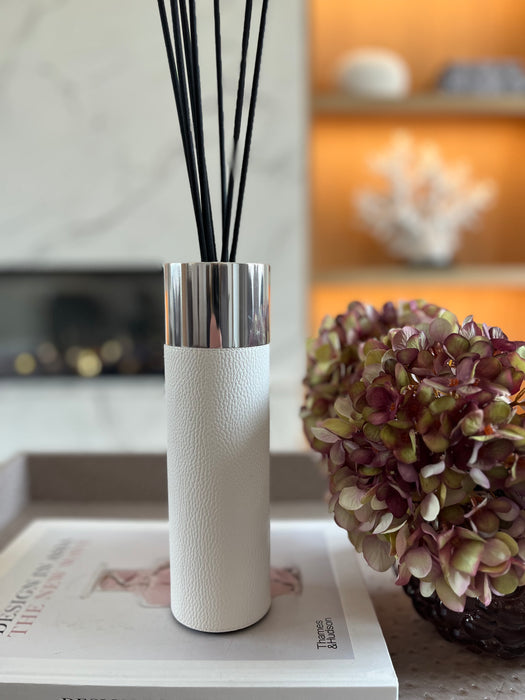 Large White Leather Diffuser
