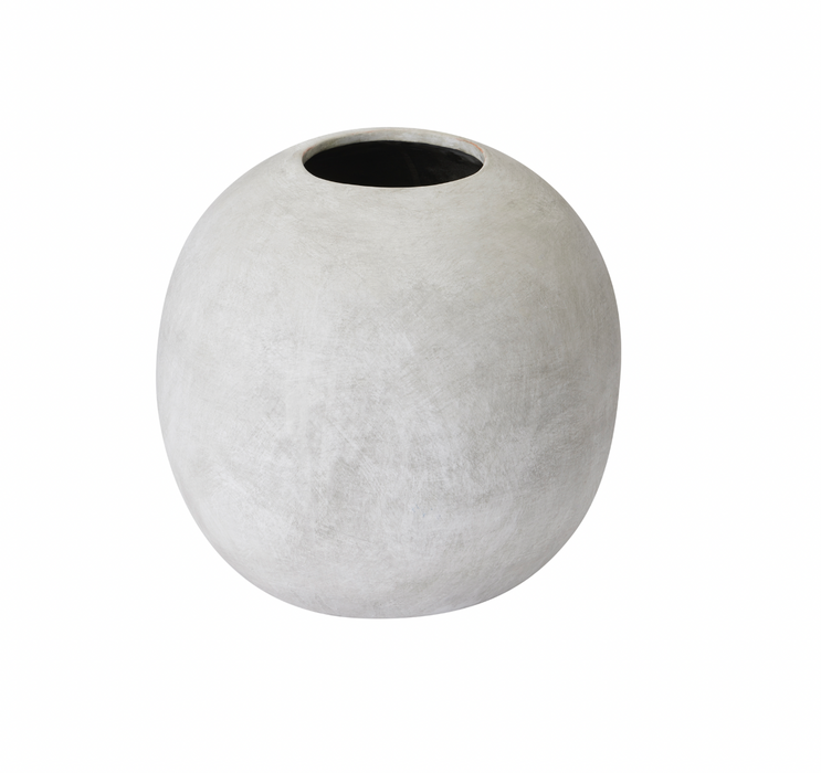 Round Stoneware Vase