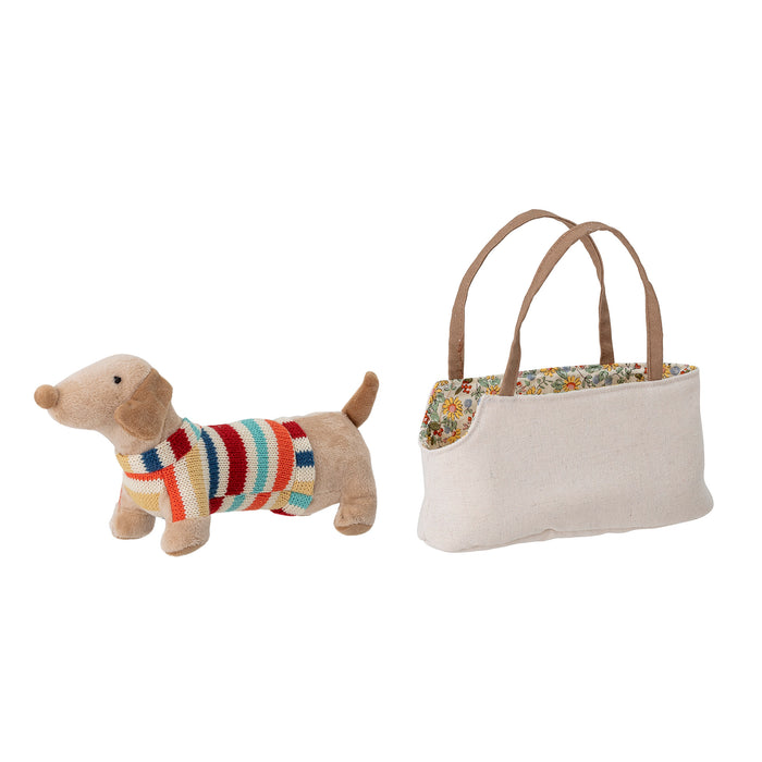 Dog In a Bag Soft Toy
