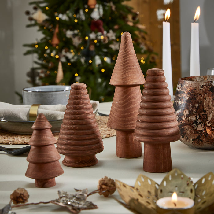 Festive Wooden Tree Collection