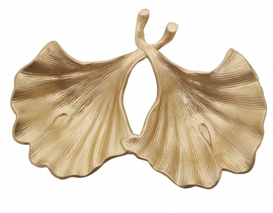 Gold Double Ginkgo Dish