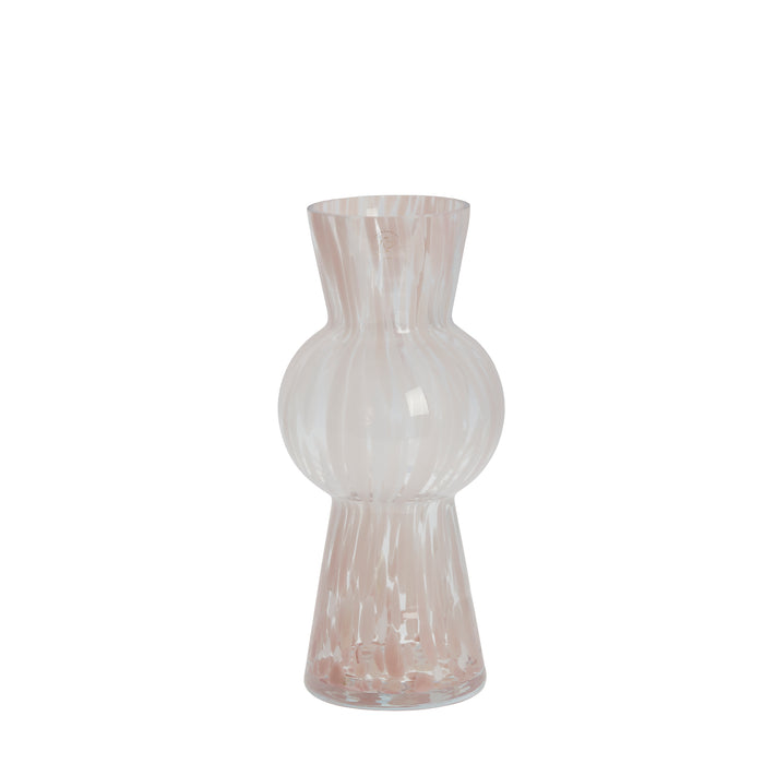 Marbled Rose Glass Vases